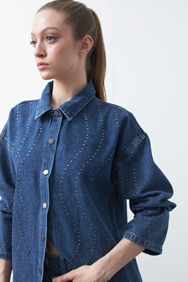 SOBRECAMISA ADELE Azul Oscuro