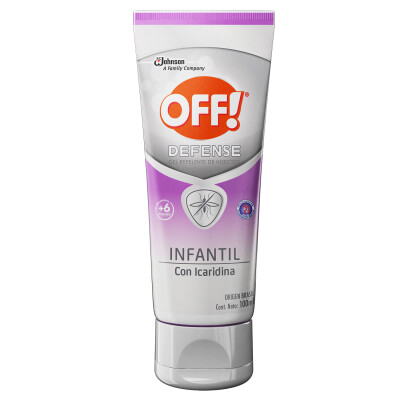 Repelente Off Defense Infantil Gel 100 Ml. Repelente Off Defense Infantil Gel 100 Ml.