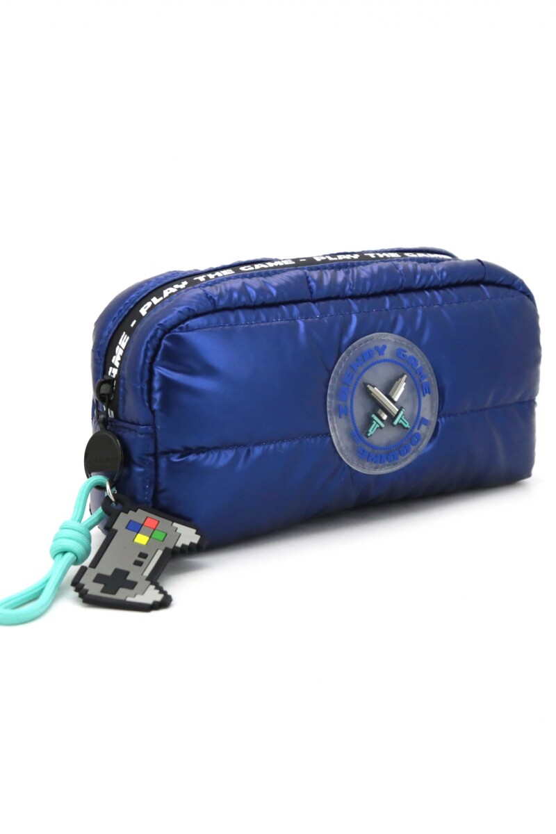 Cartuchera puffer Azul