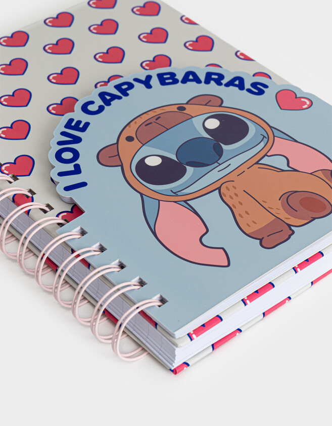 Anotadores Cuadernos y Memos Cuaderno A5 "stitch Capybara" - Combinacion Multicolor