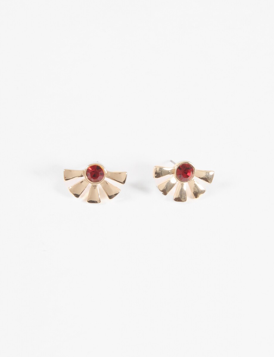 Caravanas shinny semi - dorado 