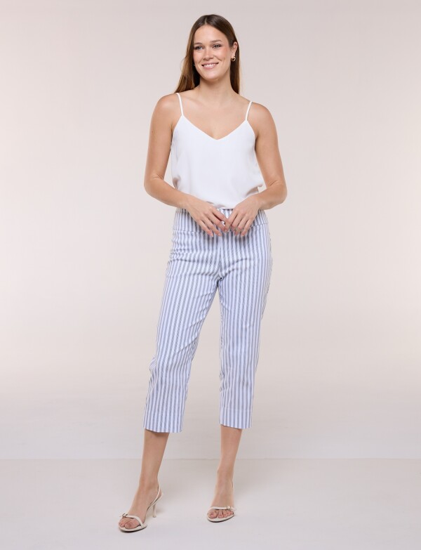 Capri Pull On Printed BLANCO/MULTI