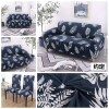 Funda Sillón 1 Cuerpo Estampada Hojas Azules