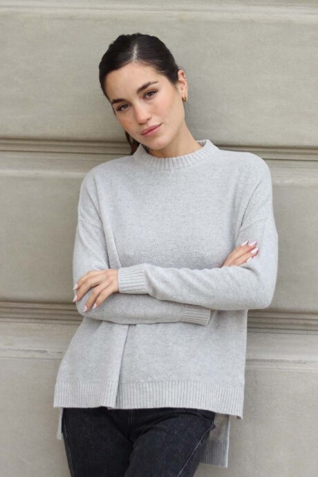 Sweater Colores Gris Claro