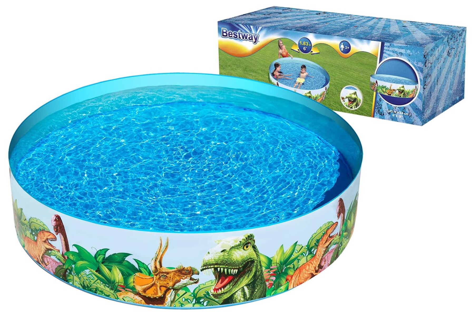 PISCINA PVC RIGIDA DISEÑO DINOSAURIOS 