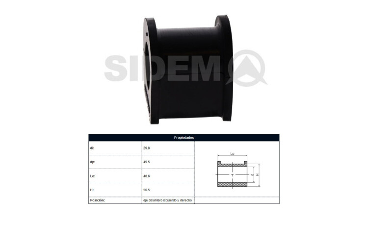 Buje Toyota Hilux 04-15 Der/Izq Buje Toyota Hilux 04-15 Der/Izq