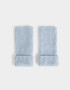 Guantes Varios Clasico Guantes Tejidos Celeste - Azul Celeste