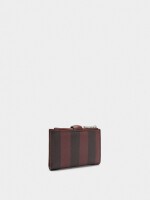 Cartera Con Rayas S burdeos