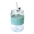 Vaso alto de vidrio agarre cuero sintético Vaso Alto De Vidrio Agarre Cuero Sintético