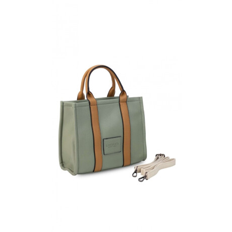 Cartera Marilyn Salvia Suela Y Crudo
