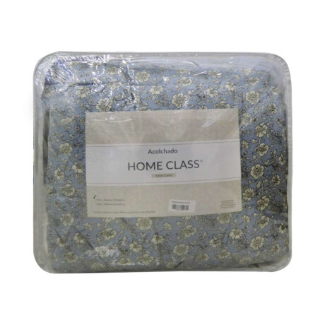 Acolchado 1 Plaza home-class 100% Microfibra Dis 640 Flores