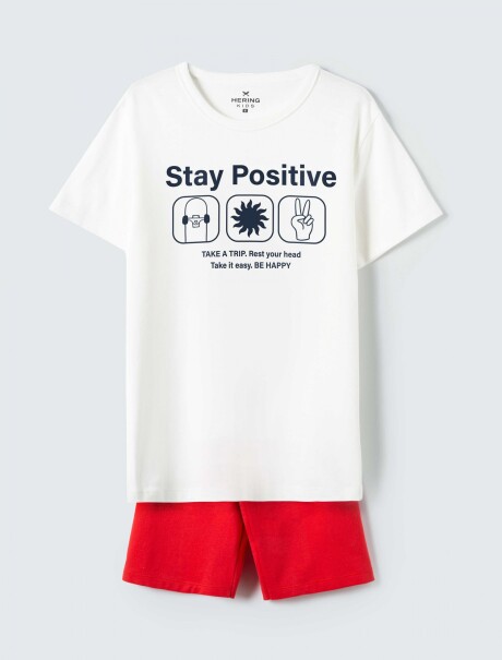 CONJUNTO INFANTIL CON ESTAMPADO BEIGE