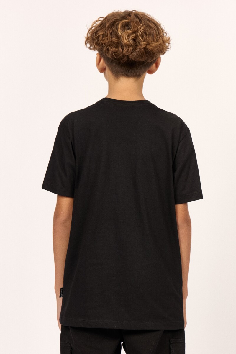 REMERA SOUTH RUNNER TEE BOYS J-negro