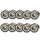 Set x10 Ruleman Blindado Abec7 608z Ruedas Patín Roller Skate Rod000106