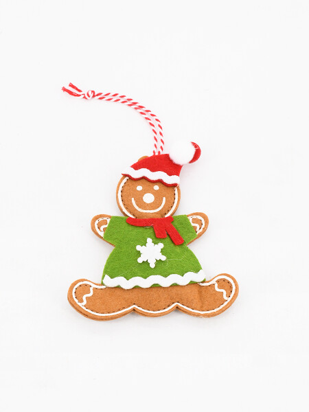 ADORNO COLGANTE FIELTRO SET 2PCS ROJO