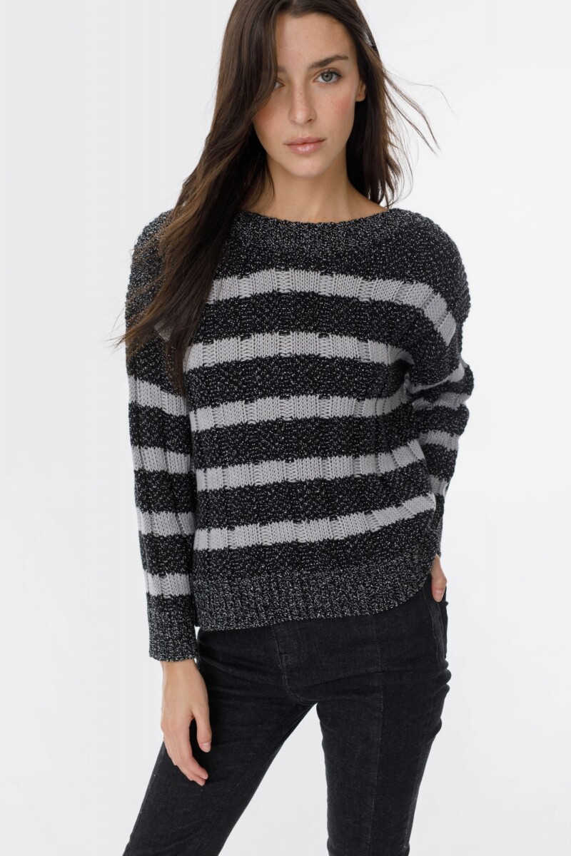 Sweater Serena - Negro/Gris 
