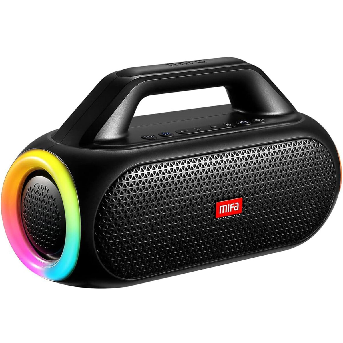 Parlante Bluetooth Portátil Mifa Inalámbrico IP67 60W Wildbx - Color Negro 