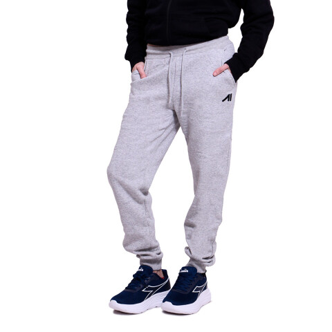 Austral Pantalón c/puño Mujer Gris Melange con felpa Gris Melange
