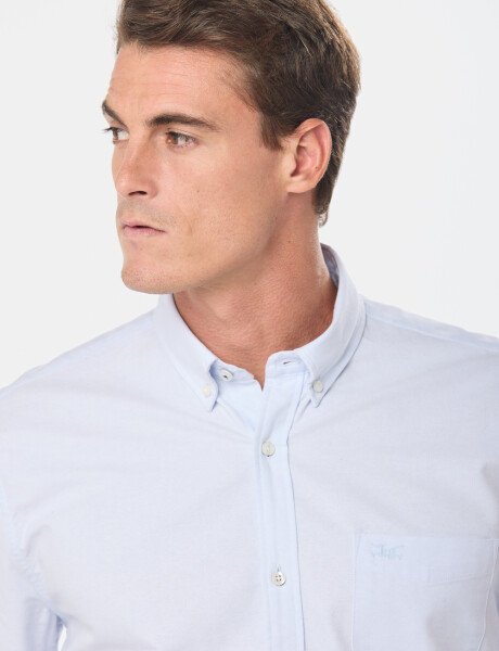 CAMISA OXFORD LISA Celeste