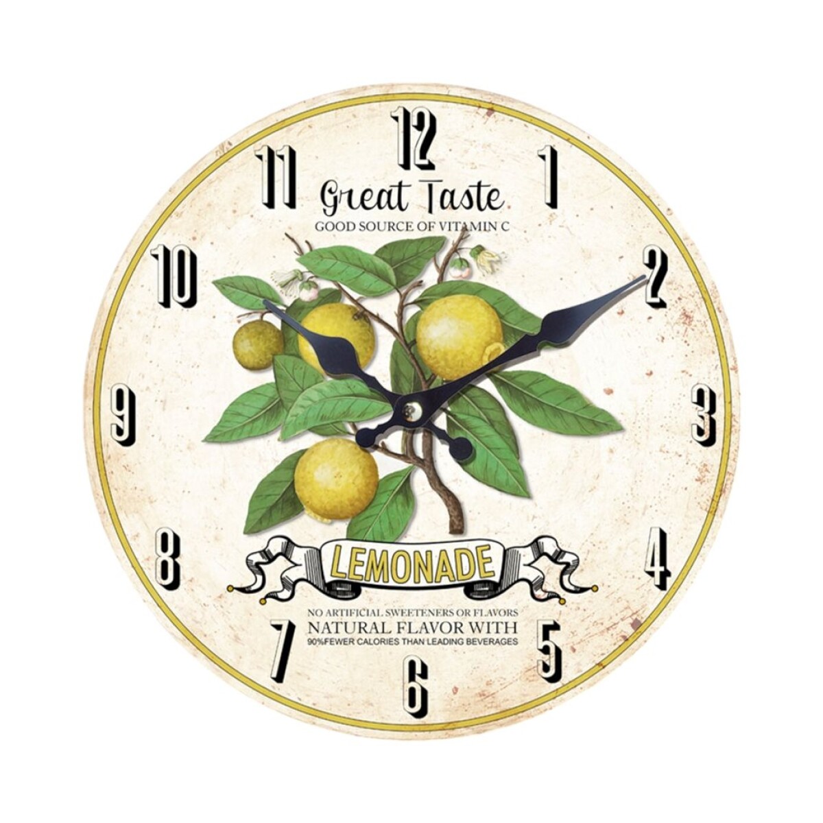 RELOJ DE PARED MDF D28.8X3.5CM LEMONADE GREAT TASTE 