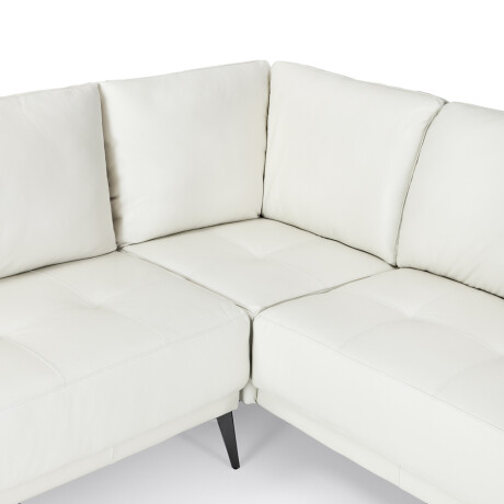 Rinconera Dakota - Cuero Básico - Chaise Derecho 509 (Off White)
