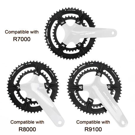 Plato para Cadena de Bicicleta Bucklos 53-39T 10/11/12V 001