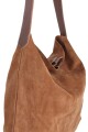 Tote bag de cuero con gamuza Oxido