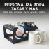 Prensa Térmica 5 En 1 Sublimación Remeras Tazas Gorros Jarra Color Negro Azul