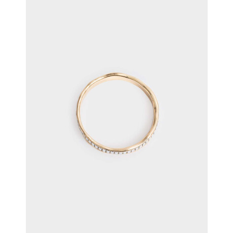 Pulsera Rigida De Metal Dorado