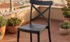 Silla Cruceta de polipropileno ZJ09 Negro