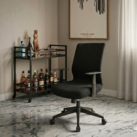 Funda cubre silla de escritorio negro