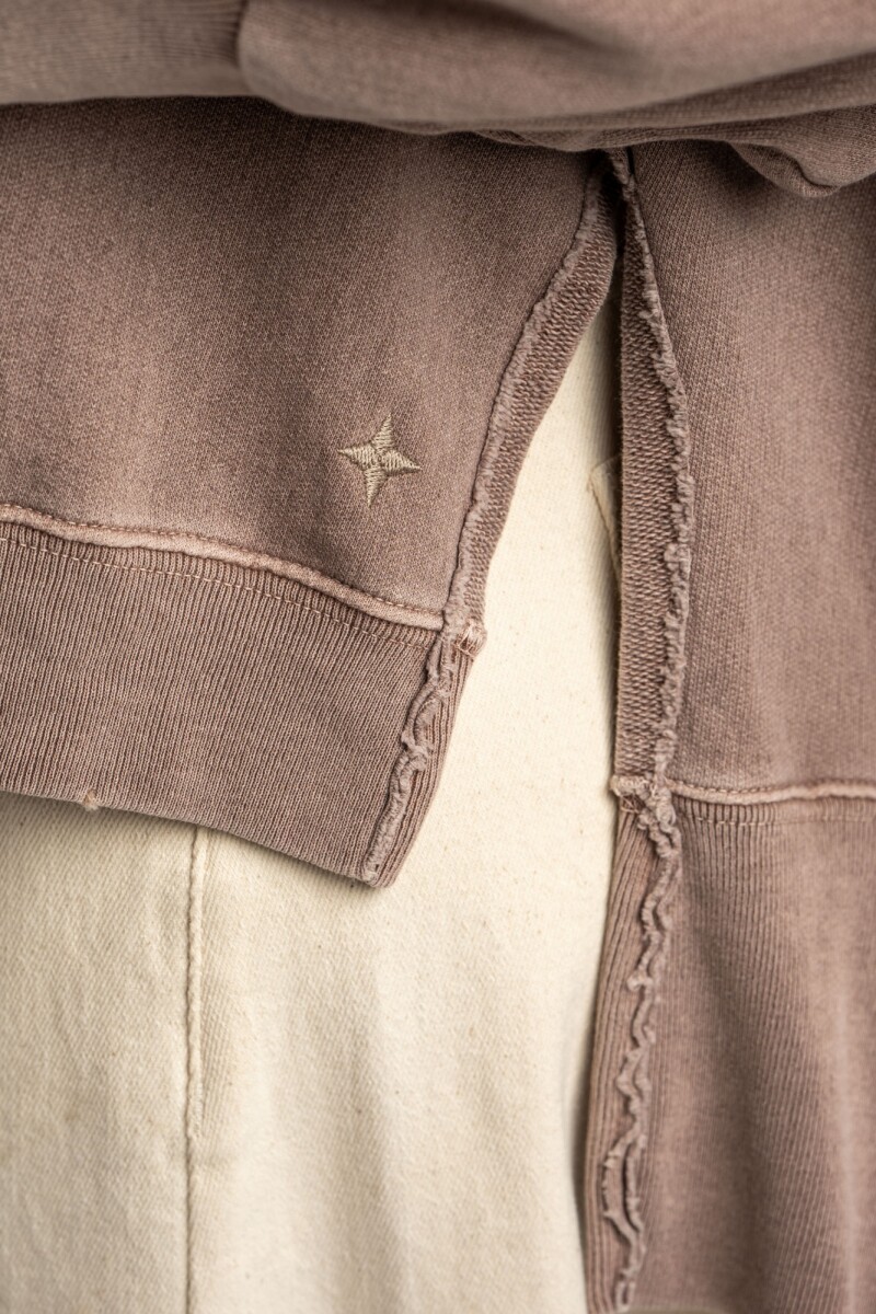 Sweater Lavado Rosa Viejo