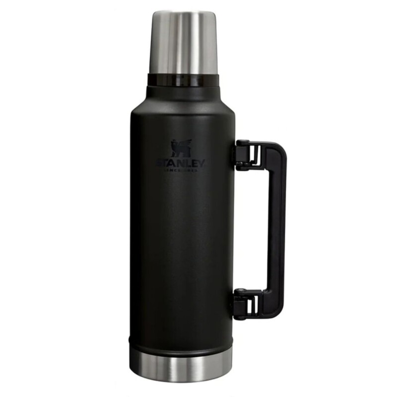 Set Stanley termo de 1.4 lt + mate + bombilla Negro