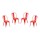 Pack 4 Sillas Tolix Lumax Varios Colores Rojo