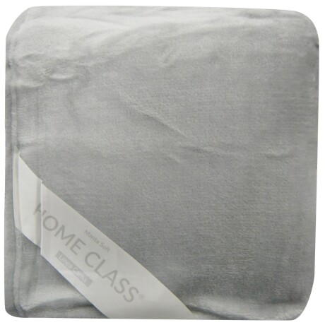 Frazada Home Class de Flannel 2 Plazas Gris