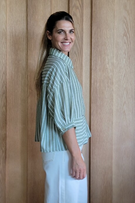 Camisa Piña Lino Raya Safari