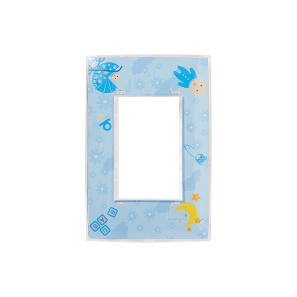 Plaqueta p/3 mód. infantil celeste - Presta Mía ELE00962