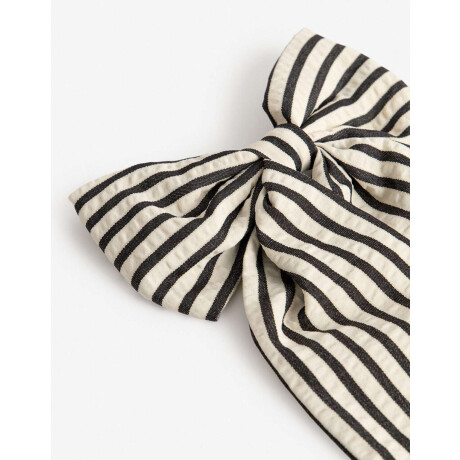 Moño Textil Estampado Estampado Rayas