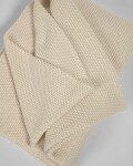 Manta Saian lisa 100% algodón beige 130 x 170 cm Manta Saian lisa 100% algodón beige 130 x 170 cm