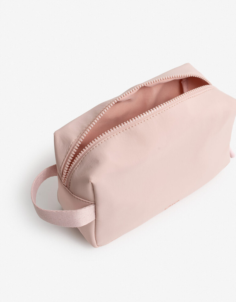 Porta Cosméticos Nylon Porta Cosmeticos De Material Reciclado - Rosa Pastel