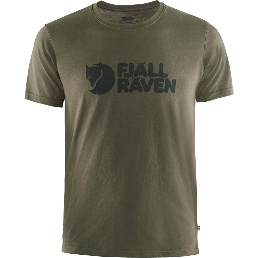 Fjallraven Logo T-shirt M - Hombre Dark Olive