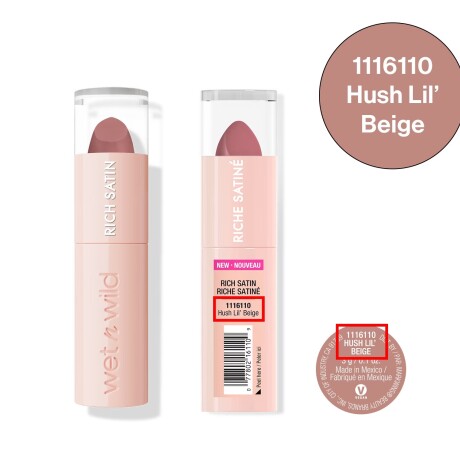 Wet n Wild labial en barra Rich Satin Tono 1116110 Hush Lil´ Beige