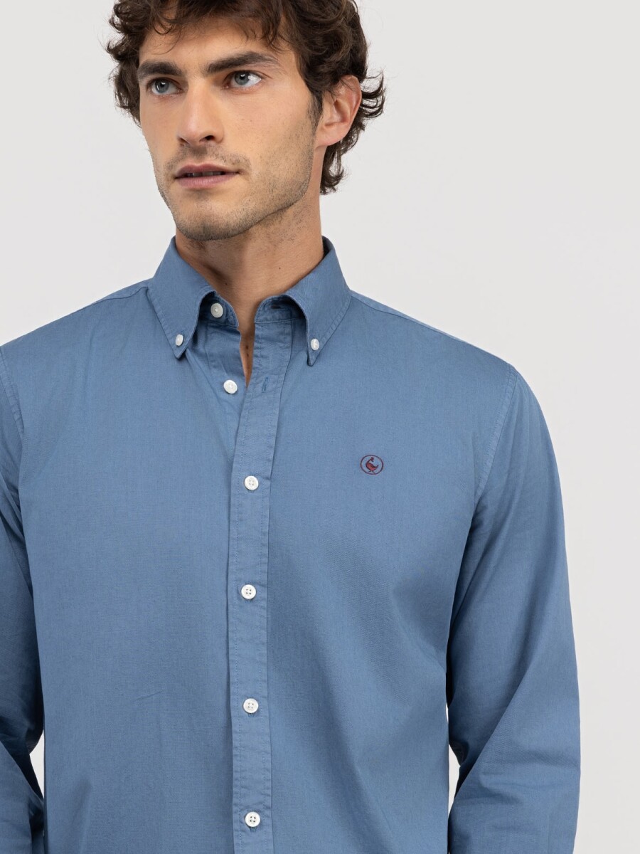 Camisa Garment Dyed El Ganso - Turquesa 