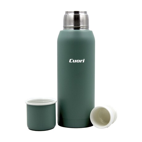 Termo 1Lt Acero Inox Térmico Recubierto c/ Tapa Cuori Ícaro Verde