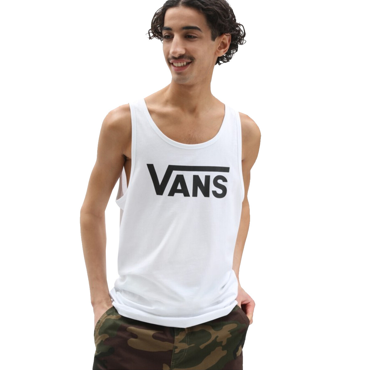 Musculosa Vans de Hombre - VN000Y8VYB2 - WHITE/BLACK 