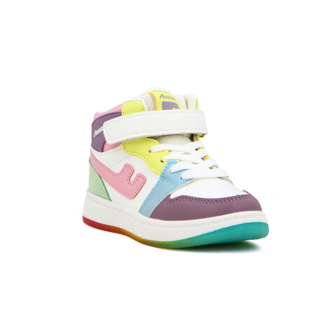 Bota de Niño/a Austral Raptor B Acordonada con Velcro Multicolor-Lila