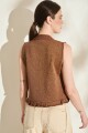 TOP SOL Chocolate Con Lurex
