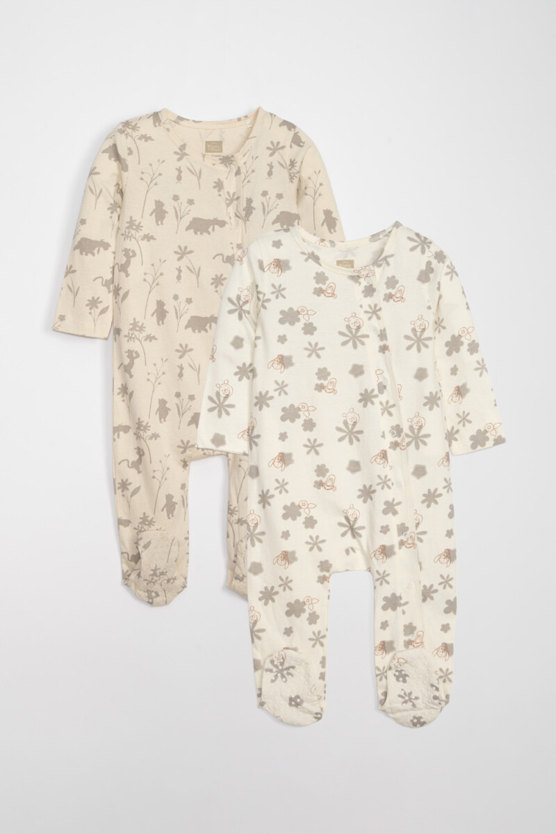 Pack x2 enterito pijama estampado - Winnie The Pooh 
