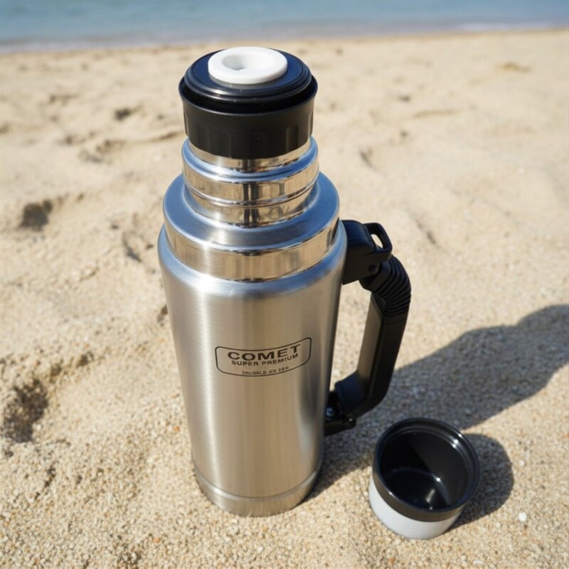 Temo de acero Inox Comet 1,25 Lt Gris