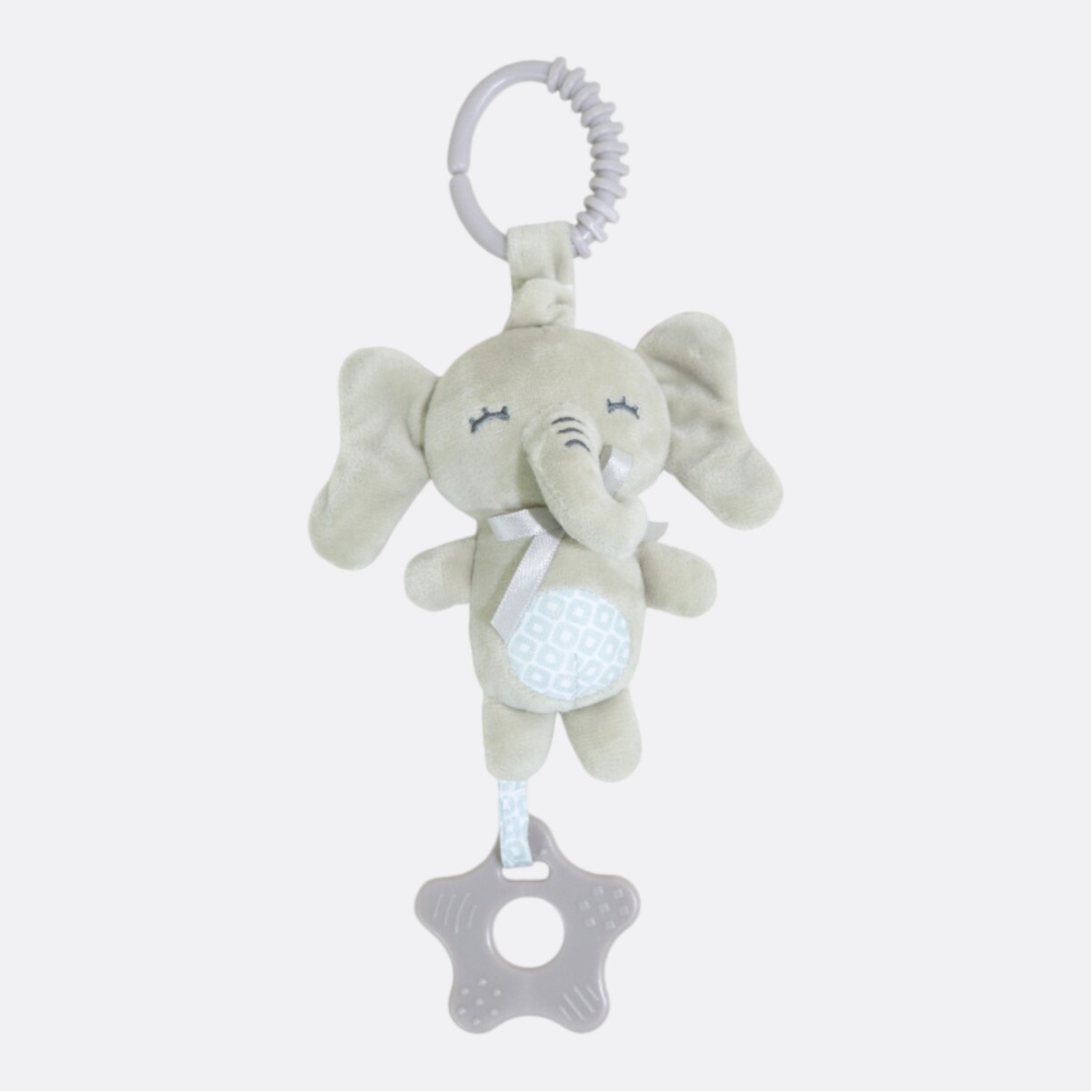 Sonajero Colgante Animales Tono Grises - Elefante 